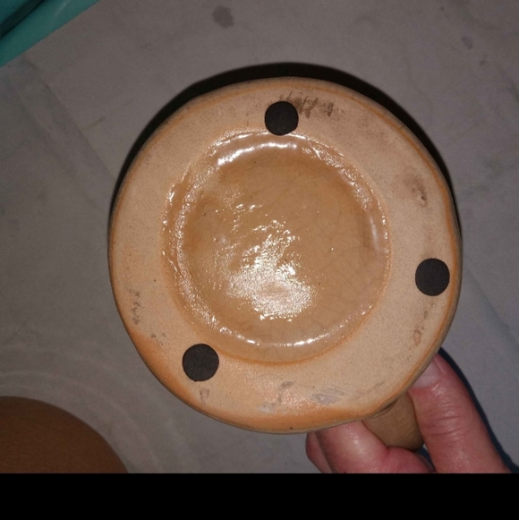 Primitive 2 Pc Crock & Candle Burner - Picture 3 of 7